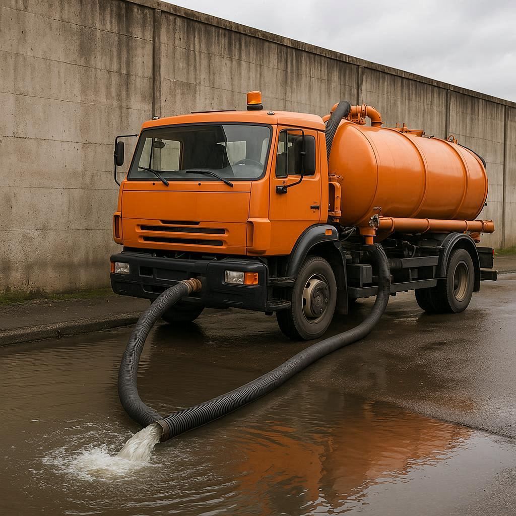 Откачка воды в Тихорецке